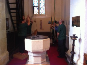 Bell ringers in action